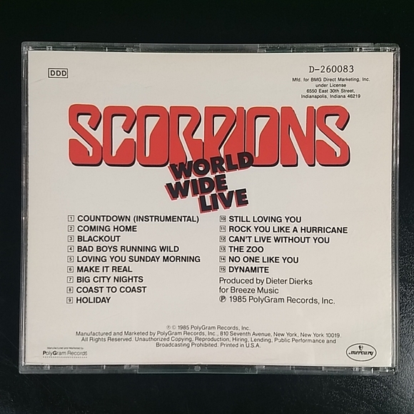 Scorpions: World Wide Live CD - Picture 3 of 11